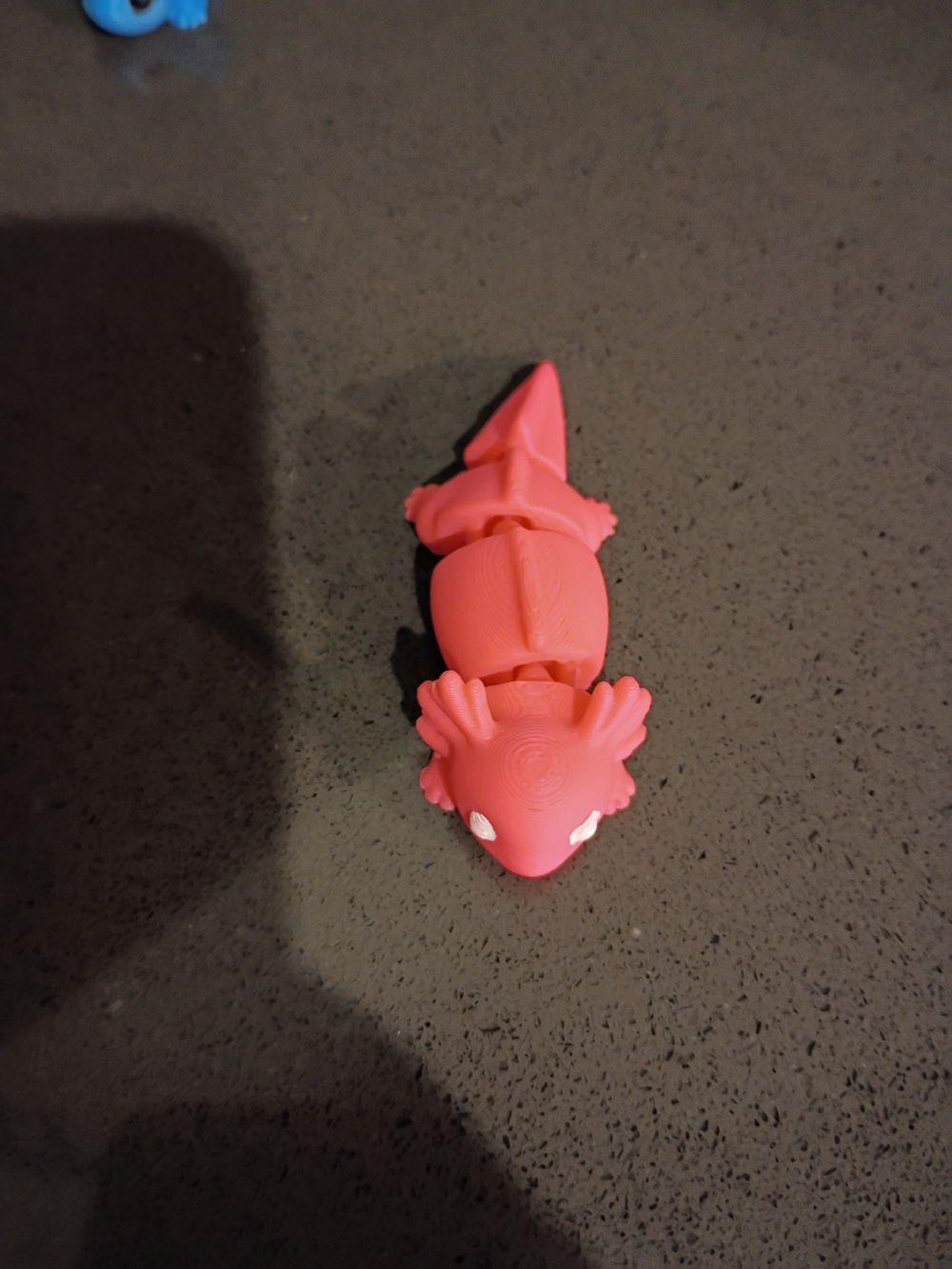 Cute Blue and Pink Axolotl 3d Printed - Picture 2 of 3